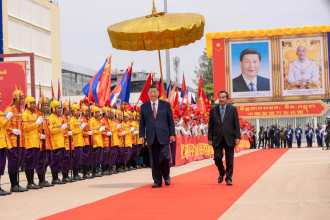 China’s leader concludes visit to Cambodia at the end of a 3-nation Southeast Asia tour