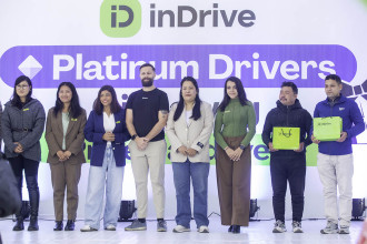 InDrive hands over TATA Xpres-T EV, TVS Raider to platinum drivers in Kathmandu