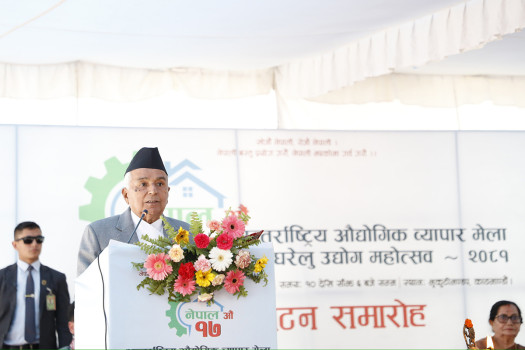 Prez Paudel inaugurates 17th Int'l Industrial Trade Fair, Cottage Industry Festival