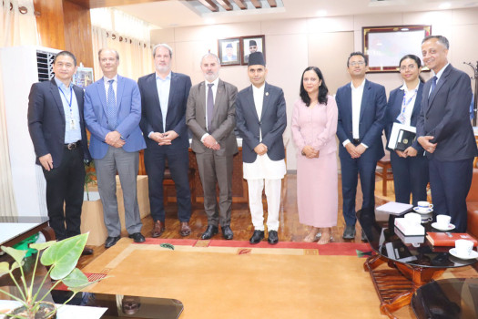 ADB Country Director Koshwa calls on Communication Minister Timilsina