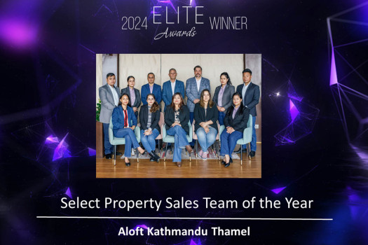 Aloft Kathmandu Thamel Sales Team wins 'Select Property Sales Team of the Year' at Marriott’s ELITE Awards 2024