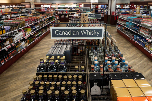 US import ban on Canadian alcohol, other products comes into effect