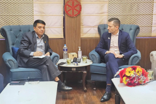 IOE Secretary-General Santos holds meeting with FNCCI officials