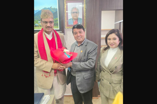 FNCCI president meets Labour minister, urges local loans for workers seeking foreign employment