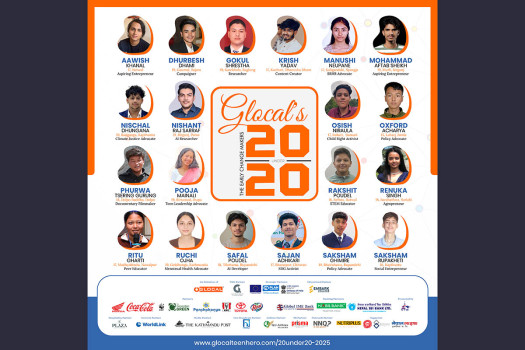 Glocal announces '20under20' honourees for Glocal Teen Hero Nepal 2025