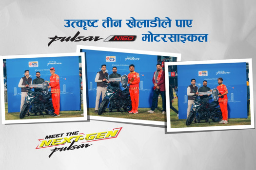 Golchha Group Awards Pulsar Motorcycles to Top Performers of Nepal Premier League Season Two