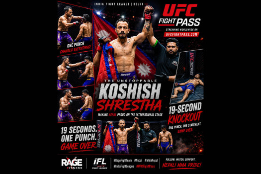 Nepal's 'Unstoppable' Koshish Shrestha of Rage Fight Team scores 19-second KO for IFL Delhi