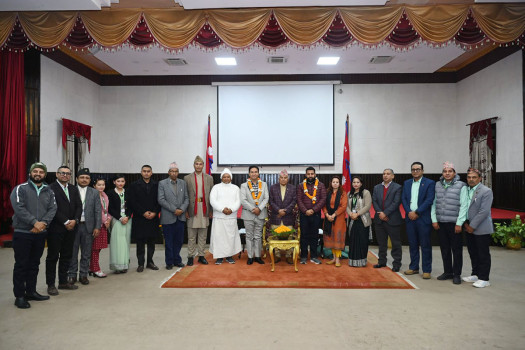 Prez Paudel calls for support of Manavsewa Ashram's mega campaign
