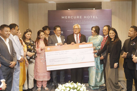 Mercure Kathmandu Sukedhara Heights provides financial support to Cancer Care Nepal