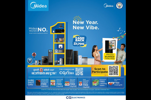 Midea launches 'New Year. New Vibe.' campaign in Nepal offering cashback, lucky draw