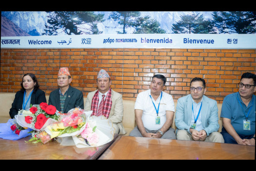 Energy Minister Khadka returns after SCO meet in China