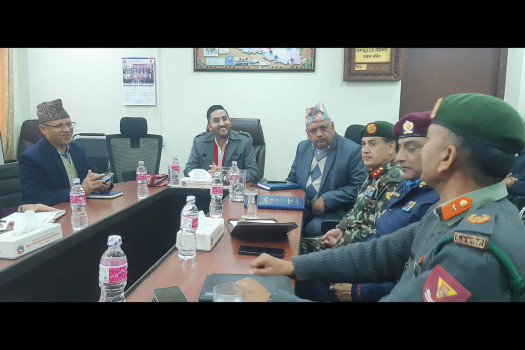 Minister Kharel inspects telecom offices in Pokhara