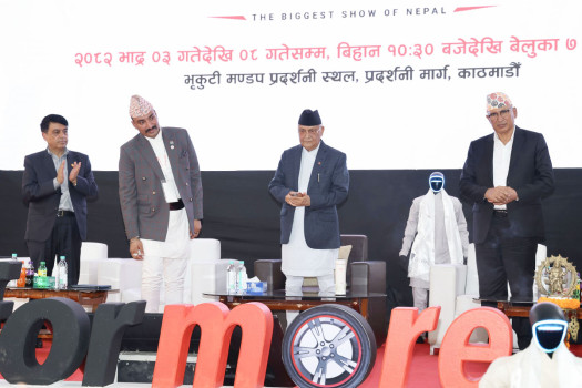 PM Oli inaugurates 17th NADA Auto Show in Kathmandu