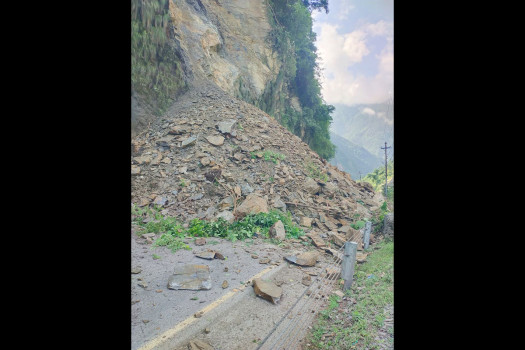 Narayangadh-Muglin road reopens after landslide debris cleared