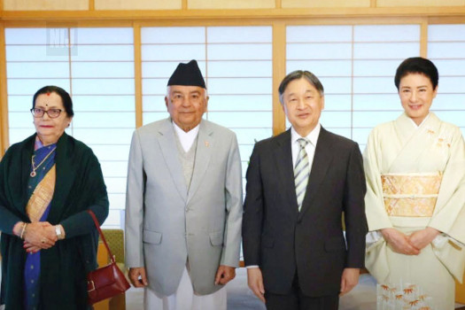 President Paudel meets Japanese Emperor Naruhito in Tokyo