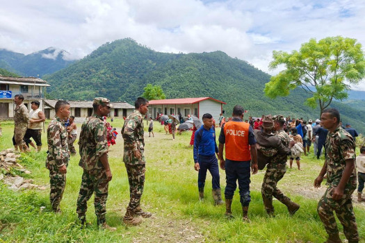 Nepali Army rescue more than 300 after landslide in Jajarkot
