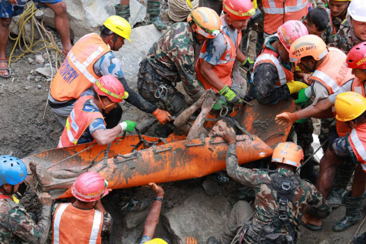 Nepali Army rescues two workers trapped in Trishuli-3 'A' Hydropower Project tunnel