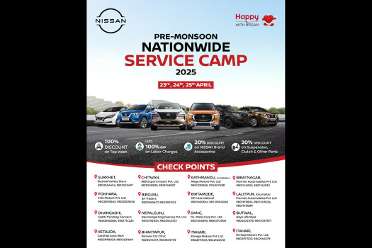 Nissan’s 3-day pre-monsoon service camp underway at 16 checkpoints across Nepal