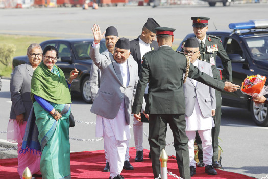 Prez Paudel leaves for Qatar to attend 2nd World Summit for Social Development