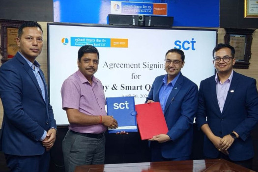 SCT, Lumbini Bikas Bank sign agreement for inter-bank payment services
