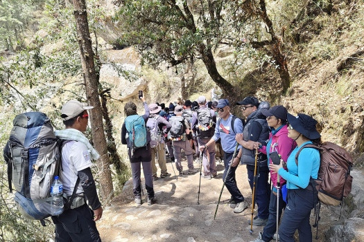 Sagarmatha region sees nearly 700 tourist arrivals in a day as Spring season begins