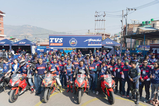 TVS Motor Company concludes debut TVS Apache Racing Experience GP in Nepal