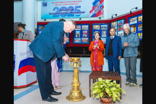 Russian House in Kathmandu hosts 'Reflection–2025' photo exhibition, New Year celebration