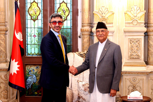 PM Oli, UAE DPM Nahyan discuss investment opportunities 