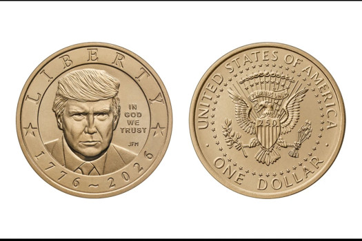 Heads or tails? $1 coin with Trump’s face and gold finish goes on sale