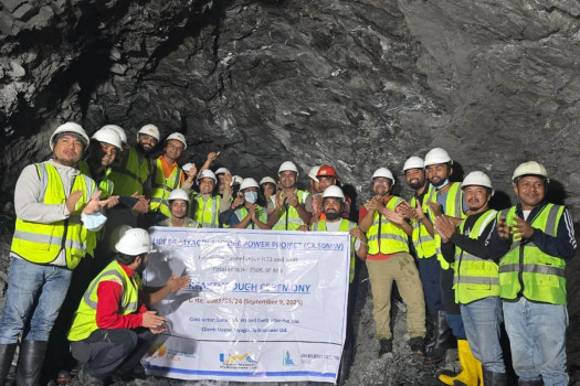 Upper Myagdi-1 Hydropower Project achieves tunnel breakthrough