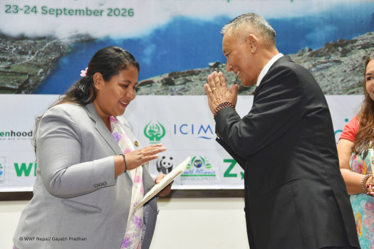 WWF Nepal hands over Rs 15m aid for Bhotekoshi flood survivors