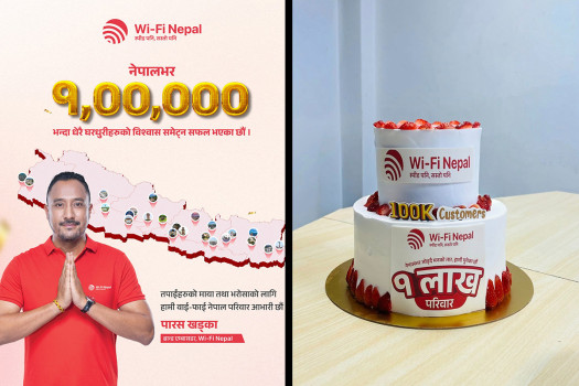 Wi-Fi Nepal celebrates milestone of connecting 100,000 households nationwide