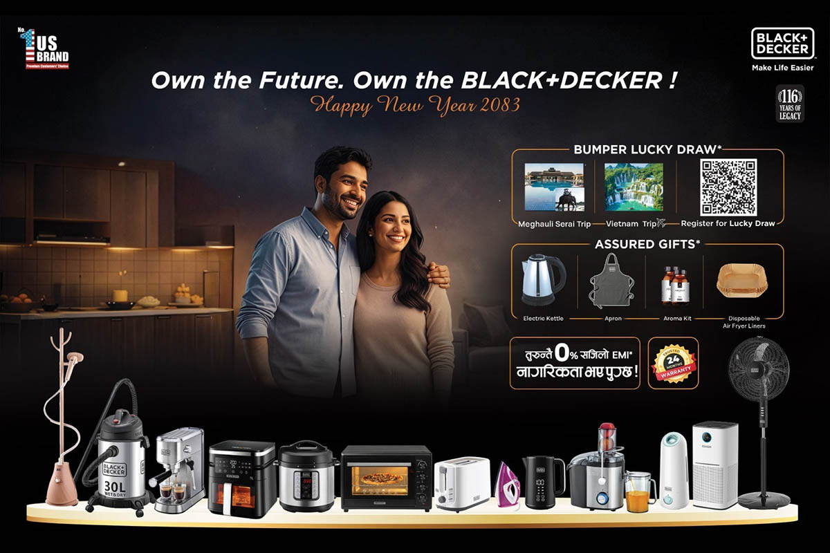 Black+Decker launches New Year 2083 promotional scheme in Nepal