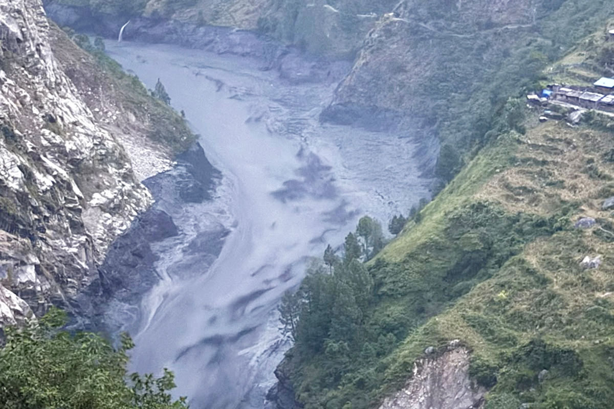 Five go missing as flash floods hit Budhigandaki River