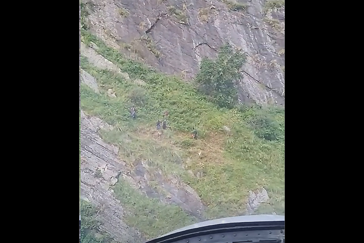 Nepali Army's rescue team reaches flood affected area in Gorkha, six people rescued