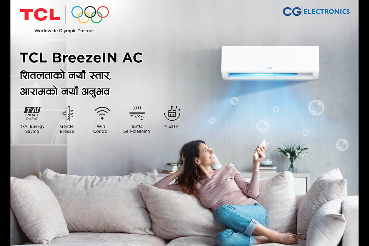 CG Electronics launches TCL BreezeIN air conditioners in Nepal