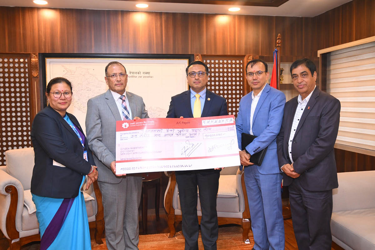 CIT donates Rs 10.1m to Prime Minister Disaster Relief Fund
