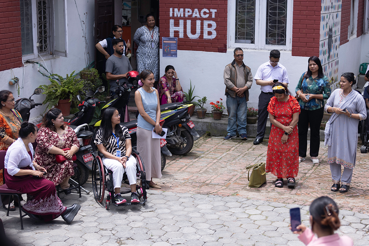 Eleven Women with Disabilities Bring their Business to Impact Hub Kathmandu