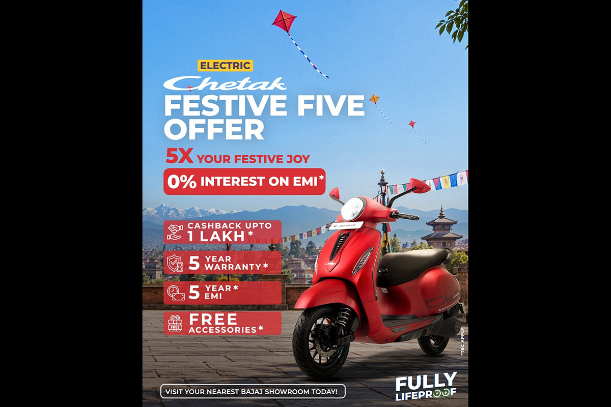 Bajaj Chetak launches 'Chetak Festive Five' offer for electric scooters