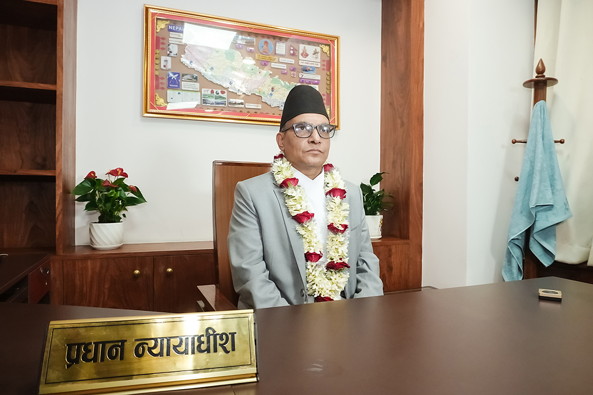 Dr Sharma assumes office as 33rd Chief Justice of Nepal