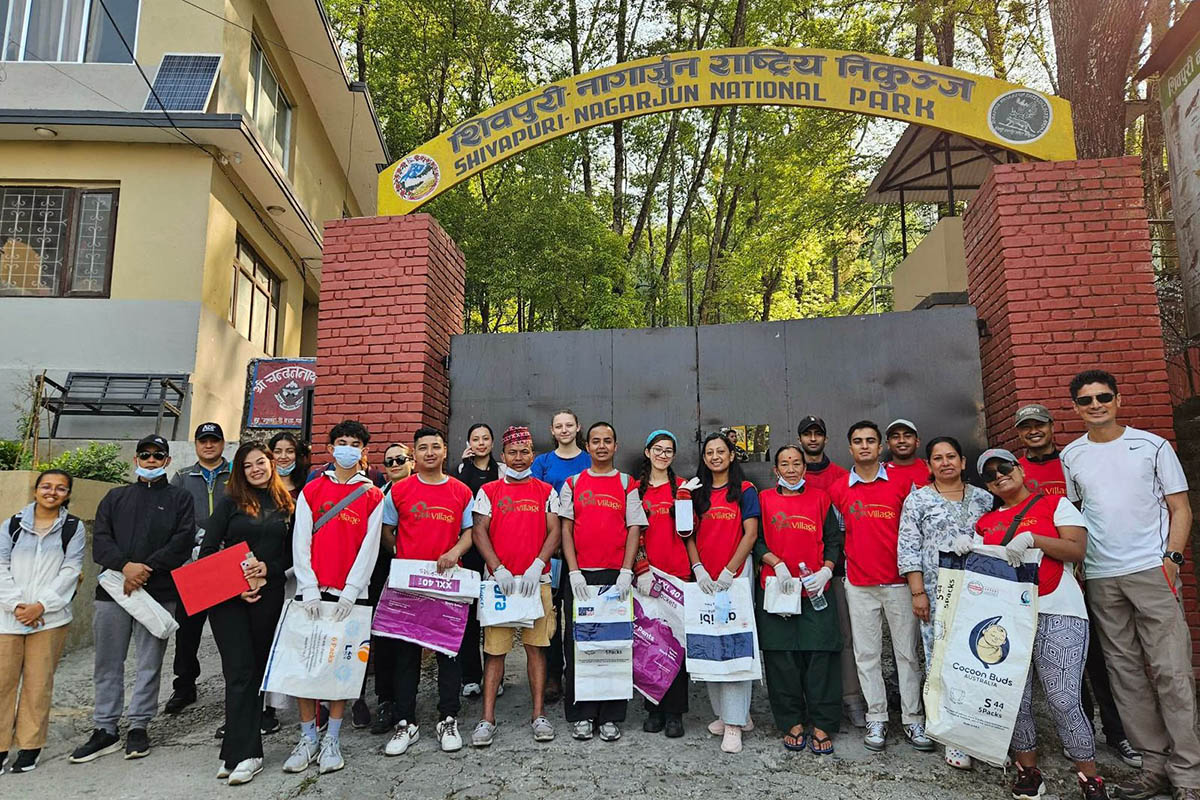 GCN, Park Village Resort join Nepali Army for Shivapuri clean-up on World Earth Day