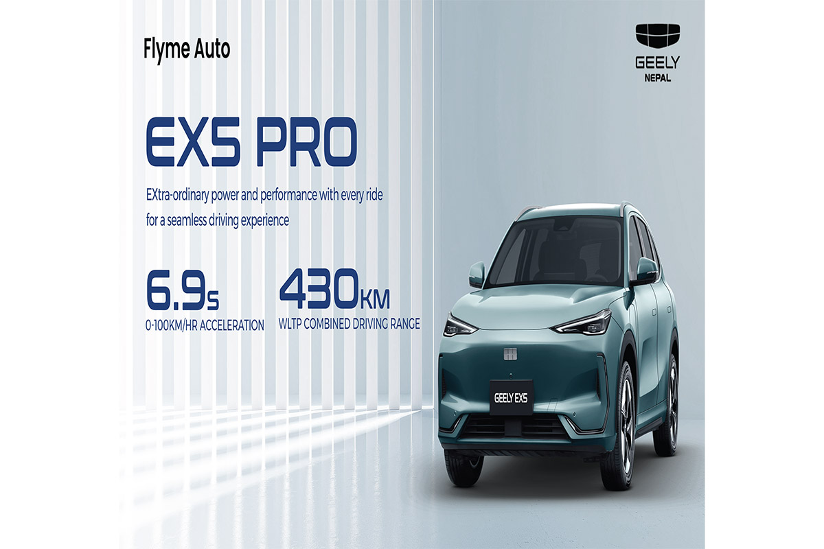 LRR Motors introduces 2026 Geely EX5 in Nepal ahead of schedule