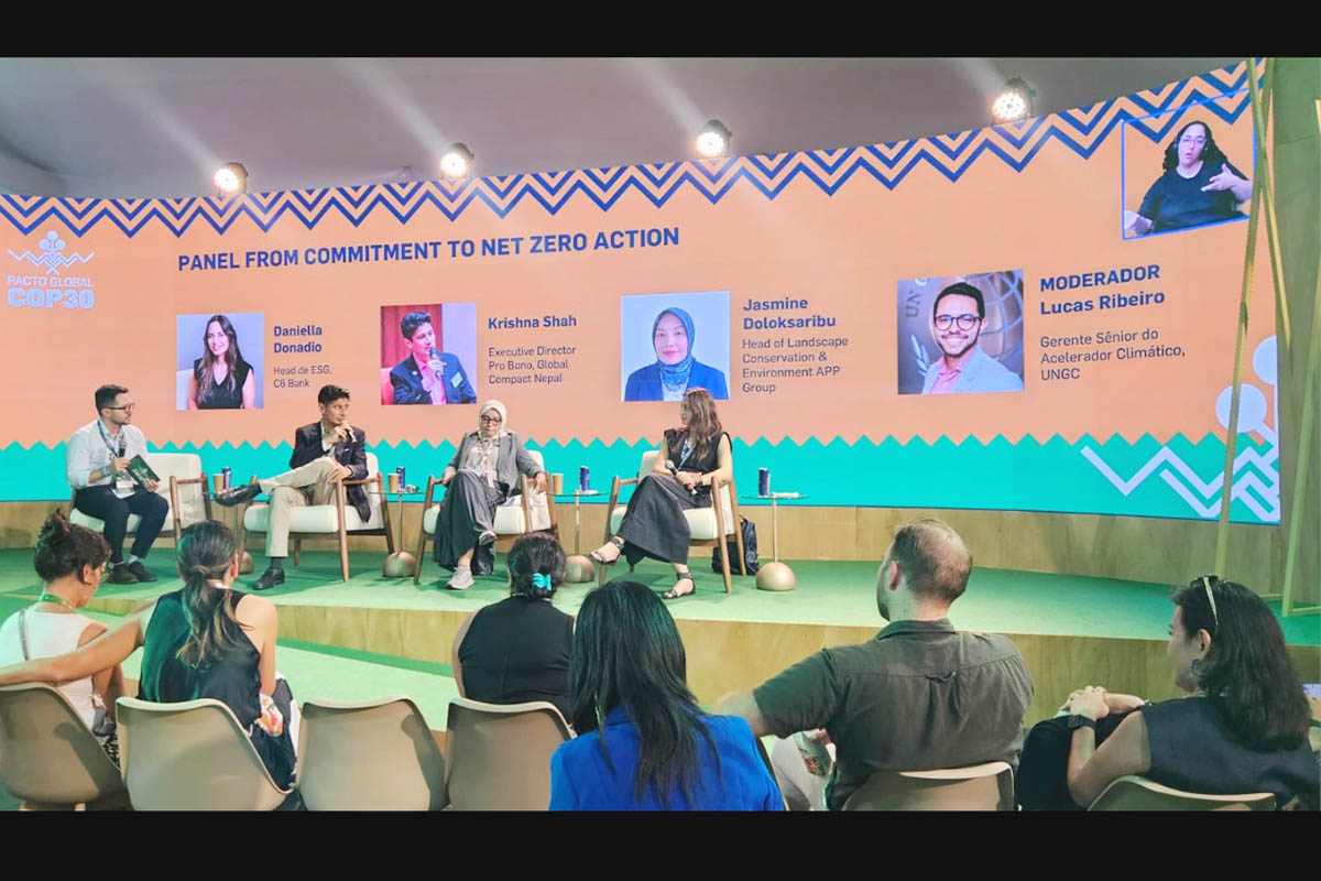 Global Compact Nepal urges climate action for Nepal’s private sector at COP30 in Brazil