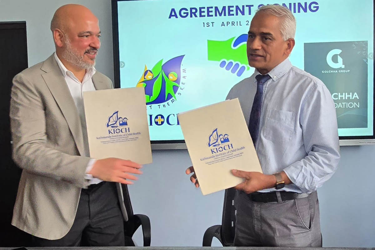 Golchha Group donates Rs 50 million to Kathmandu Institute of Child Health