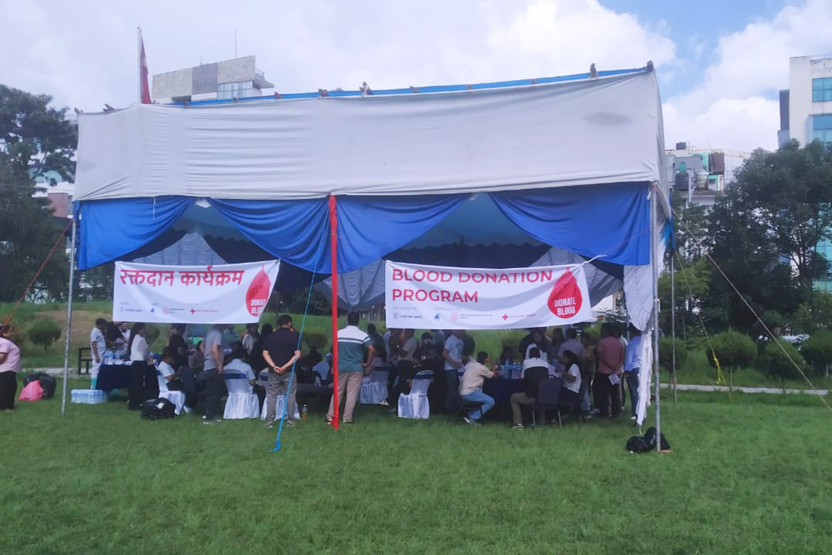Infinite Nepal organises blood donation programme at Narayanchaur, Naxal