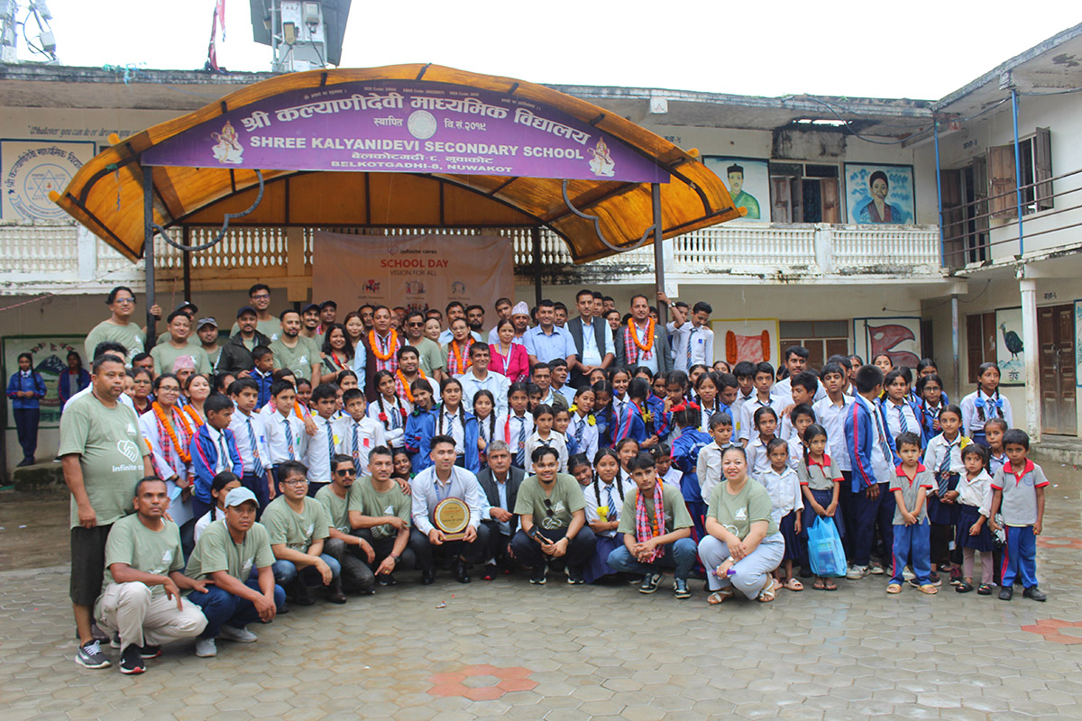 Infinite Nepal organises free health check-up camp for Nuwakot school students