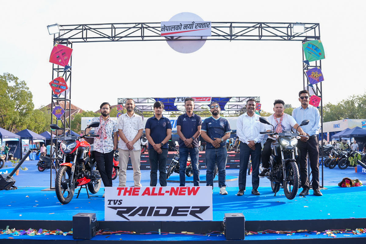 Jagdamba Motors introduces TVS Raider 125 Single Seat in Nepal