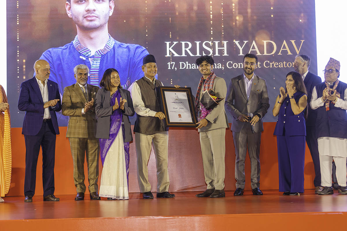 Krish Yadav wins 'Golchha Group presents Glocal Teen Hero Nepal 2025' title