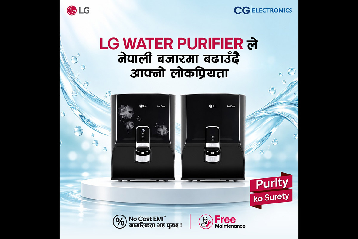 LG water purifier gains popularity in Nepal within a month of launch