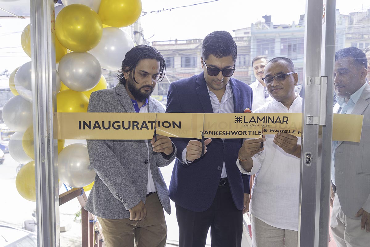 Laminar Tiles launches exclusive dealer showroom at Tankeshwor Tiles and Marble House in Kalanki